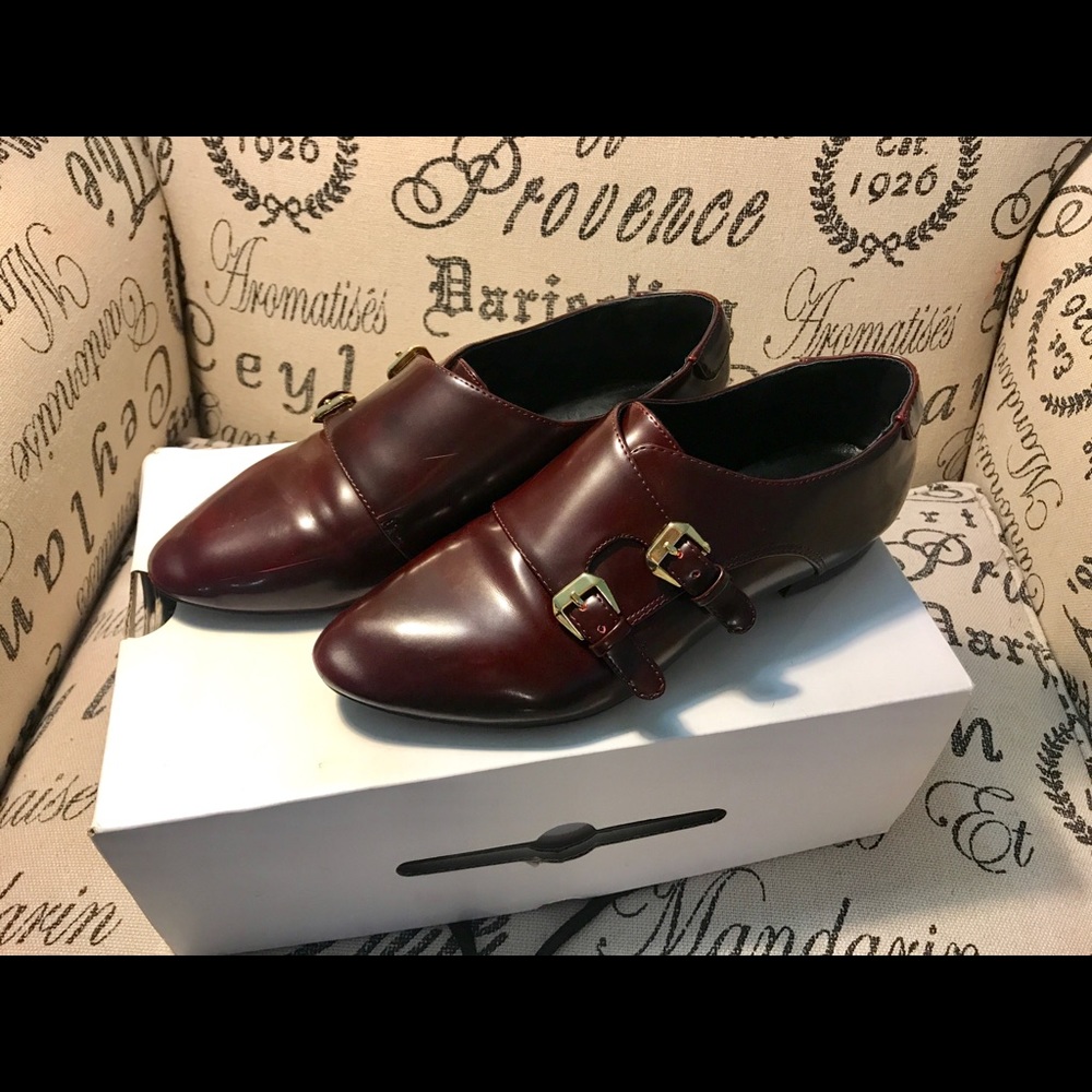 Aldo dark burgundy loafers